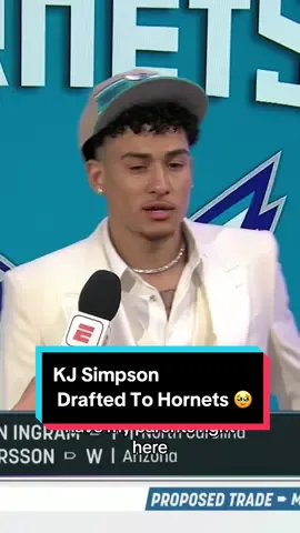 Who is cutting onions ?🥹 #NBADraft #KJSimpson #NBA #Hornets #NBAHighlights 