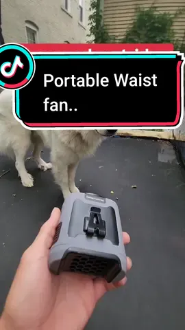This Portable Waist Fan, comes with a power bank and flash light #summerheat #waistfan #beattheheat #howtostaycool #portablefan #electricfan #hotoutside 