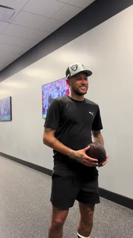 Football or fútebol ⚽️🏈 #raiders #neymar #Soccer #brazilsoccer 