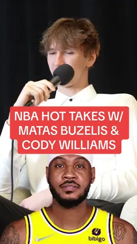 Matas Buzelis & Cody Williams give NBA hot takes! #NBA #basketball #sports #foryou #nbadraft @Matas 
