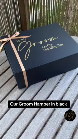 This Viral Groom Hamper in black is classy, elegant and luxurious! Get in touch to surprise your husband to be with our exclusive hamper! #weddinghampers #weddinggifts #groom #groomgifts #weddingtiktok #weddinginspiration #bridetobe #bride #tiktokreel 