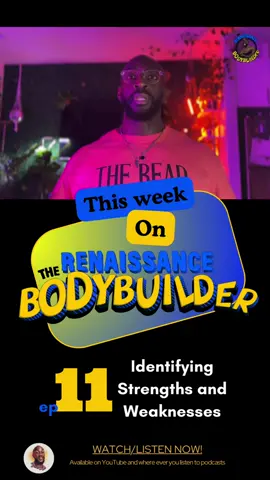🚨NEW EPISODE 🚨 Bring it in beautiful ppl and let’s talk. Ep 11 Identifying Strengths and Weaknesses is out now where ever you listen to your podcast and on YouTube (Like and Subscribe 😉) Link in Bio!!!! #strenghts #weaknesses #empowerment #mindfulness #selfreflection #personalgrowth #renaissancebodybuilder #malevulnerability #selfdiscovery #RBB #podcast #selfawareness #affirmations #selflovejourney #healthandwellness #MentalHealth #vulnerability #selflove #SelfCare #checkinginonyourself #loveyourself #metime #goalsetting #Practicemakesbetter #puttinginthework