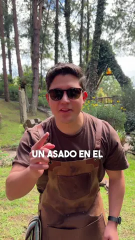 Asado en el bosque🌲🥩 que gran experiencia 🙌🔥 #parrillada #asado #parrilla #peroveesecolorcito #cuevagrill_ 