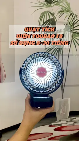 Quạt kẹp tích điện Yoobao F8 #quattichdien #quatmini #quatyoobaof8 