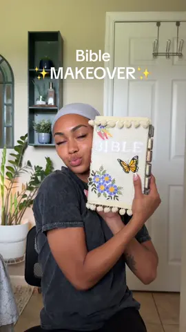 Watch me give my Bible a MUCH NEEDED makeover!🥰📖✨  I love spicing up my study and peayer time with Jesus in the simplest ways🩷 #fyp #christiantiktok #bible #biblemakeover #christiandiy #faithbased #biblecover 