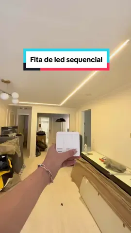 Essa FITA DE LED mudou toda estetica do apt. novo #fitadeled #ledsequencial 