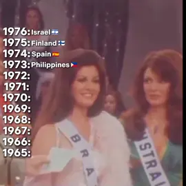 1976 - 1965 | Miss Universe Winners | #missuniverse #70s #60s #fyp #viral #universiah 