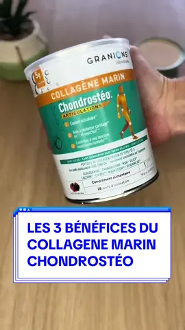 Les 3 avantages du Chondrostéo Collagène Marin 🥰 Votre allié pour vos articulations 👊 #collagenemarin #collagenpowder #granions #collagene 