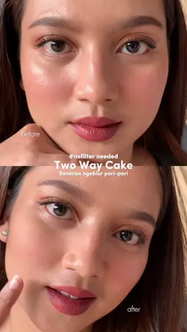 Oke juga ternyata twc seamakeup👍🏻 di aku dia beneran smudgeproof dan waterproof plus pori2 jd blurr bgtt luvv🫶🏻 #makeup #twc #seamakeuptwowaycake 