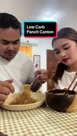 Tried out low carb pancit canton and it was surprisingly delicious. 🍜💫 @Stephen Wycoco #lowcarblife #foodtiktok #pancitcanton #lowcalorie #konjac #lowcarbdiet #fyp #foryou 