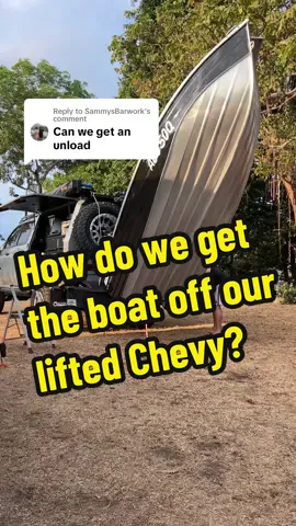 Replying to @SammysBarwork unloading the @MakocraftBoats from the @Offroad_Creative boat loader using the Carbon Offroad 3000lb winch. This truck has a 6.5” lift on 37’s  #aussiedestinationsunknown #boatloader #tinnytopper #toppertracker #makocraftboats #fyp #foryou #foryoupage #bigdogbuilds #tourer #overlander #chevrolet #silverado #chevysilverado #2024silveradohd @Big.Dog.Builds 