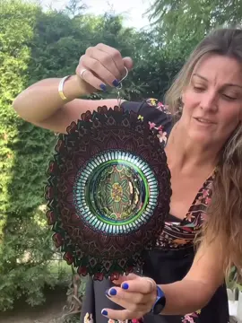 🎐These mandala wind chimes will give our garden or backyard a stunning 3D spinning effect! 🎐This wind chime is colorful and very attractive in my yard, it spins easily in the wind or breeze! 🦚 It also makes a beautiful addition to your garden or backyard. #Chimes #summertime #gardentok