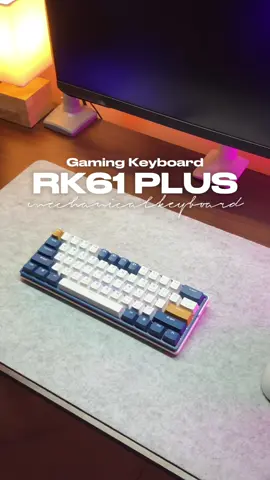 RK61 Plus gaming keyboard ที่เล็กมากกก พกออกไปเล่นเกมนอกบ้านกั๊น!!✨⌨️ . . #keyboard #mechanicalkeyboard #gamingkeyboard #desksetup #desktour #คีย์บอร์ด #คีย์บอร์ดบลูทูธ #review #fyp 