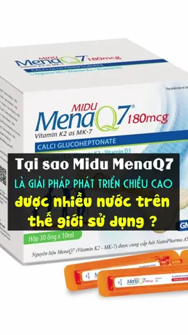 Tại sao Midu MenaQ7 lại là giải pháp phát triển chiều cao được nhiều nước trên thế giới sử dụng ? #mephucdat #dungdungdroppii  #caithienchieucao #tangchieucao  #midumenaq7 