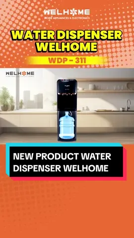 Welhome Water Dispenser WDP - 311. Water Dispenser yang memiliki design elegant ini sangat mudah untuk digunakan loh Sahabat Welhome! Galon yang diletakkan dibawah, pastinya memudahkan kalian untuk menggantinya saat air habis. Yuk, buruan tunggu apa lagi cek produknya sekarang juga! Dapatkan produk - produk menarik lainnya dari Welhome di Official Store Welhome Indonesia di marketplace kesayangan kalian! #semuapakaiwelhome #welhomeproduk #alatmasak #dispenser  #waterdispenser  #resepmasakan 