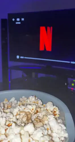 Netflix and chill with my popcorn