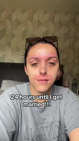 My lip feels numb 😭 #wax #wedding #24hours #eyebrows #fypage 