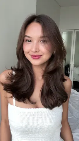 We are back to a more natural brown color: Espresso ☕️ #hairtok #hairinspo 