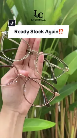 Ready again nichhh, klik keranjang kuning ya guys🤗 #lachapella_eyewear #belanjaditiktok #fyp #kacamataphotocromic #kacamataminus #diskon 