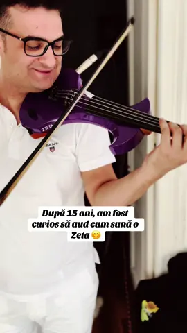 Dupa 15 ani, am incercat o vioara Zeta! Cum vi se pare sunetul?  #zetaviolins #zeta #romania🇷🇴 #concediu #ionutpandelescu 