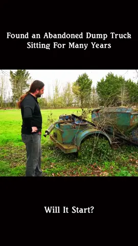 Will it run an Abandoned Dump Truck sitting for years?!#recovery #engine #willitrun #restoration #car #old #repair #truck #tractor #fyp 