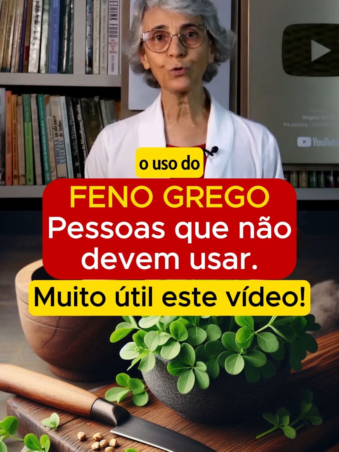 Dr. Angela fala que essas pessoas não devem usar o FENO GREGO. Deixe o seu comentário e siga o nosso canal. Muito Obrigado. #diabetes #diabetestipo2#glicose #glicemia #saude #emagrecer #fyp
