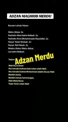 Adzan Merdu #adzanmaghrib #adzanviral #adzan 