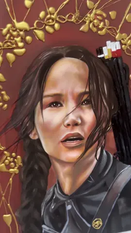 Katniss Everdeen 🖤 #hungergames #Katnisseverdeen #painting 