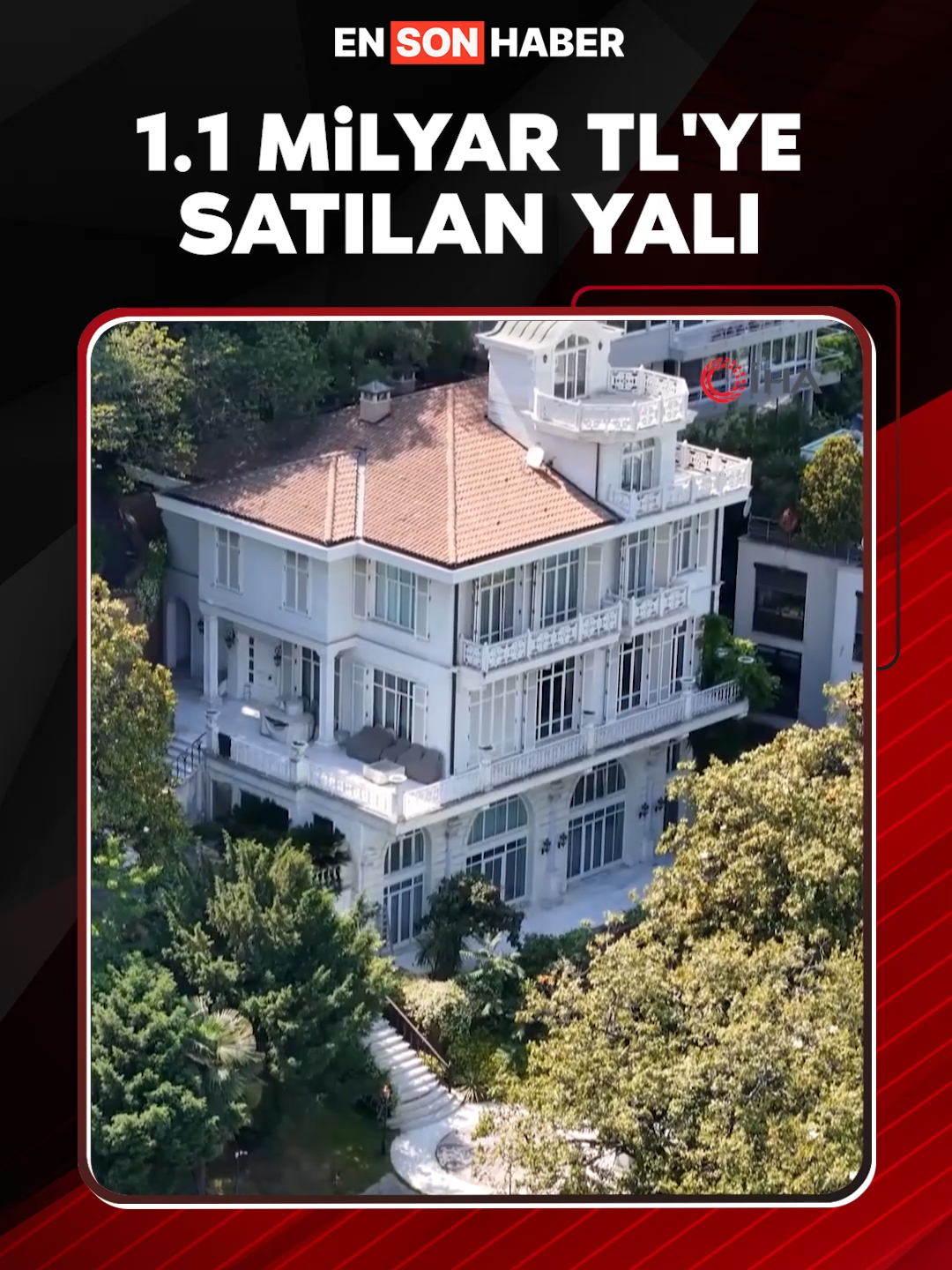 TMSF'nin ihaleye çıkardığı İstanbul’un Bebek ilçesindeki ‘FETÖ firarisi’ Akın İpek’in yalısı, 1 milyar 100 milyon liraya satıldı. #yalı #satış #tmsf #bebek #istanbul #köşk #ihale