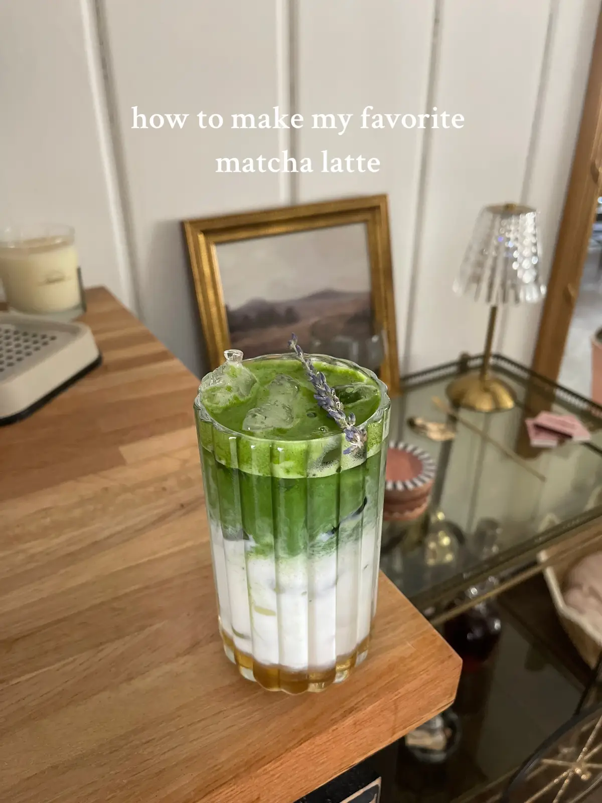 a love story: lavender & matcha #coffeeathome #matchatok #matcha #coffeetiktok #latteart #foryou @matchakari 