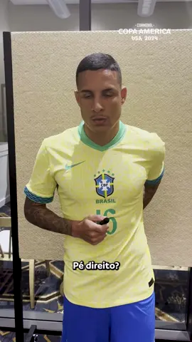 Pé esquerdo? 🤔#Copa24 #VibraOContinente #CopaAmerica #Futebol #Brasil