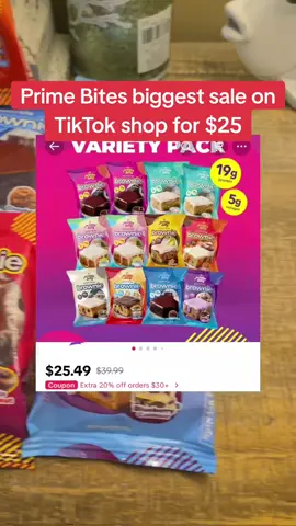 Prime Bites biggest sale on TikTok! #food #fyp #FoodTok #snack #protein #deals #tiktokshopping 