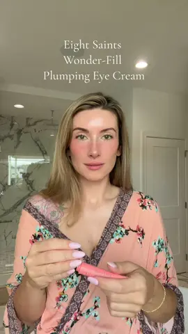 The way my concealer lays on top of this wonder-fill plumping eye cream is so beautiful! 🥹🤩 #eyecream #skincare #eightsaints #cleanskincare #plumping #TikTokShop 