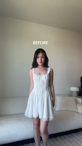 Honestly $17 for this dress is way too good 😍 #corsetdress #whitedress#sundress #summerdress #birthdaydress #fashionhacks 