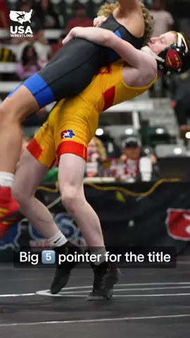What a huge ✋ pointer by Johnathan Thompson as he brings a 14U title back to @iowausawrestling  For results & live coverage | 🔗 in bio #wrestle #wrestling #usawrestling #kidswrestling #grecoromanwrestling 