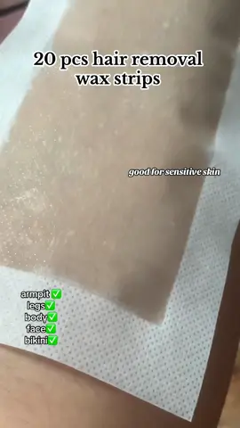 20pcs Hair Removal Wax Strips #waxpaper #hairremovalwax #waxstrip #hairremovalwaxstrips 