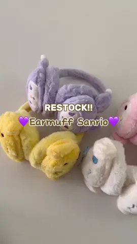 Baru restock nih! Penutup telinga karakter sanrio. Bisa untuk anak dan dewasa, bisa di atur besar kecilnya. Yuk di CO sebelum kehabisan lagi😢🤗 #earmuff #earmuffanak #penutuptelingabayi #sanrio #racuntiktok #fyp #fypシ゚viral 