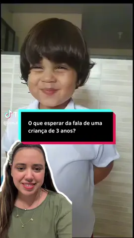 💭 O que esperar da fala de uma criança de 3 anos? Nessa idade, um dos marcos importantes que indicam um desenvolvimento de fala e linguagem saudável é a formação de frases, que já se torna mais estruturada. A clareza com que a criança é compreendida por outras pessoas também é um aspecto esperado para a idade. Vem assistir esse react super fofo da @amaedomiguel para entender melhor! 😍▶ | #aprendendoafalar #bebê #fono #fonoaudiologia #criança #evoluçãodobebê #fonoaudiologia #fonopediatrica #fonoinfantil #criancas #react #bebês