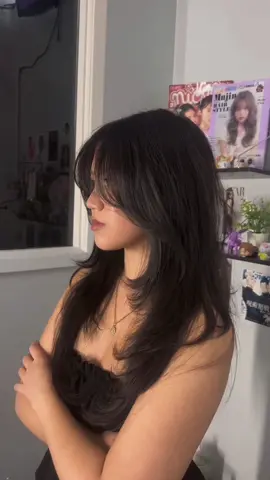- long layers + curtain bangs  #blowout #koreanlayercut #layers #hair #fyp #clovishair #559hair #hairstylist #fresnohair #fypシ゚viral #explore #koreanfashion #japanesehair #hairstyles #2016 #fypage #fyppppppppppppppppppppppp 