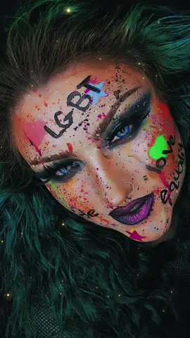 pride makeup #snarlsbox #snarlsboxbunny #snarlsboxcollab #Pride #lgbtqia #alt #mua #makeup 