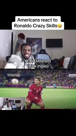 Americans React to Cristiano Ronaldo🤣#ronaldo #cristianoronaldo #cr7 #skills #reaction #viraltiktok #Soccer #funny #funnyvideos #football #portugal🇵🇹 #ishowspeed @Jordan Parrish 
