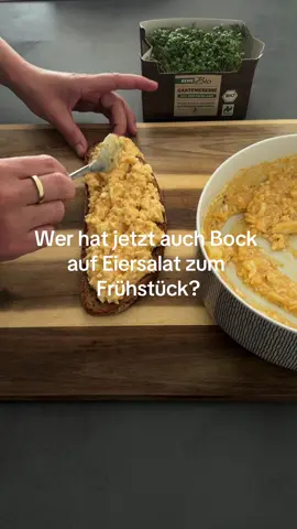 Eier sind gar nicht so ungesund wie alle denken 🧐  Eiersalat: für 4 Personen  10 Eier 7-8 Min kochen, abschrecken, schälen, zerquetschen, Mayonnaise, Senf, Sriracha Soße, Kräutersalz, Pfeffer und gut vermengen. Guten Morgen Freunde ☀️ #frühstück #frühstücksideen #eiersalat #highproteinbreakfast 