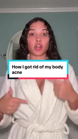 How i got rid of my bacne and chestne #backacne #chestacne #bacne #chestne #acnetreatment #bodyacne  #fyp 