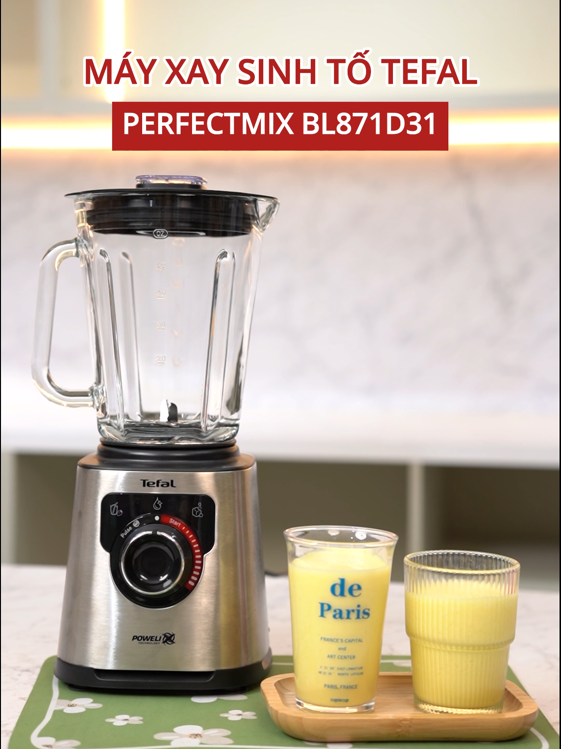 Máy xay sinh tố Tefal PerfectMix xay nhuyễn cực nhanh, bền bỉ với thời gian #gigavn #hoplongecommerce #tefal #tefalvietnam #mayxaysinhto #BL871D31