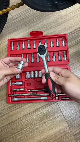 Bộ sữa chữa 46 chi tiết 1/4 dùng tháo mở ốc vít, bulong, sửa chữa xe đạp sử dụng gia đình GD #bosuachua #bosuachua46mon #bosuachuadanang #bosuachua46chitiet 