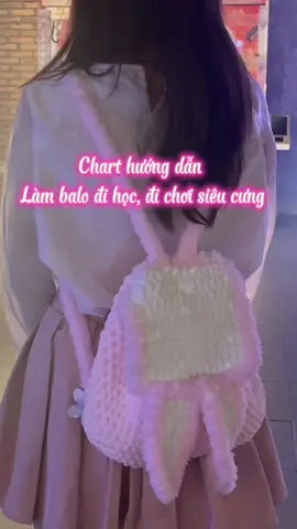 Hướng dẫn móc balo len nhung đũa #moclen #handmade #crochet #huongdanmoclen #lennhungdua #balolen 