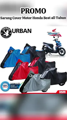 Urban Waterproof & Anti UV / Cover Motor Honda Beat Semua Type Dan Tahun Motorcycle baru Hanya Rp50.000 - 69.700 #covermotor #motorcycles #wibbelanja #motor #beat 