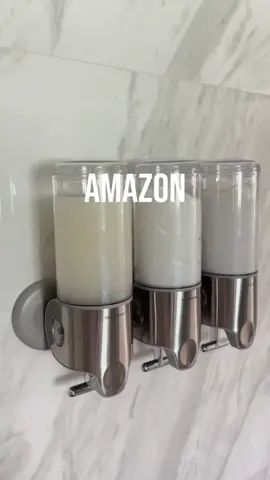 Tap the Link in my Bio to Shop!!🌟🧼 Guess what's shaking up showers on Amazon? This wall mount soap holder with pumps – they zap clutter and keep suds in easy reach! Dispense soap, shampoo, or conditioner with this Easy-peasy install - no spills, plus hooks for your shower goodies. Upgrade your shower game today! #amazon #bathroomorganization #amazonmusthaves #amazonfinds #gadgets #fy 