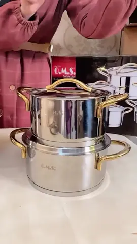 طقم ستانلس اصلي  ٥ قطع  من ماركة oms🔥🔥🔥🔥 لجميع انواع الغاز غير قابل للصدا ابدا 😍😍عنوانا الخليل عيصى ديوان الشويكي 🔥ومتوفر خدمه توصيل لجميع مناطق #الضفة و #القدس و #الداخل 🚚📦