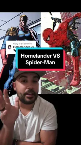 Replying to @E Homelander VS Spider-Man. #homelandervsspiderman #homelander #spiderman #theboys #marvelcomics #vs #battle #versus 